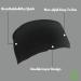 Polenza 2 x Graceful 7cm Black Headbands for Women - Ideal for Yoga, Makeup, Sports & Any Occasion - Buy Online on GoSupps.com