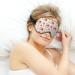 Light-Blocking Pink Pumpkins Floral Sleep Mask | Comfortable Eye Mask for Women | Adjustable Blindfold for Men | Fall Sleep Accessory - Buy Online on GoSupps.com