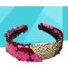 NUOBESTY Reversible Sequin Headband Color Changing Flip Sequin Hair Band Glitter Sparkly Headband Magic Alice Hair Accessories for Girls Teens Kids Women (Red and Gold) - Buy Online on GoSupps.com