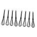 ERINGOGO Fouets M langeurs Manuels Pour Coloration Capillaire 8 Pi ces Taille Compacte Noir M langeur De Teinture Professionnel Usage Salon Et Domicile