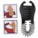 1PC Bendable Plastic Hair Comb Ponytailer Hair Styling Tool Modern Banana Clip Interlocking Comb French Side Comb for Women Girls DIY Hair Style(Black) Banana Clips