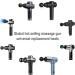 8 Replaceable Massage Gun Heads for Deep Tissue Percussion Massage - Set of 8 Different Muscle Massager Attachments - Buy Online on GoSupps.com