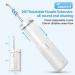 YUNERFEEL Cordless Water Flosser with Telescopic Tank | Rechargeable & Portable Oral Irrigator - IPX8 Waterproof, 3 Modes for Teeth, Braces & Bridges - White - Buy Online on GoSupps.com