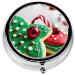 Gingerbread Man Candy Pill Box | 3 Compartment Mini Organizer | Portable Travel Medicine & Vitamin Holder - Buy Online on GoSupps.com