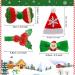 Snowman Hat Christmas Hair Clips Set for Girls - 10pcs Hair Accessories for Kids Parties & Gifts - Buy Online on GoSupps.com