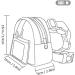 Zonewd Dog Dishes & Backpack | Waterproof School Bag for Puppies - Double D Ring Design for Samojede & Golden Retriever | Shop Internationally - Buy Online on GoSupps.com