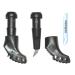 SBC-Sport 10 mm HARD METAL ROLLER TIPS WIDIA (1 pair) incl. hot glue Nordic Blading ROLLSKI tip + rubber pads