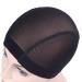 Black Mesh Dome Cap for Wigs - 5 Pieces - Wide Rubber Band Wig Cap for Wig Making | International Shipping - Buy Online on GoSupps.com