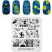 Rolabling Nail Stamping Plate Christmas Halloween Nail Art Plates Image Transfer Template Manicure Stencils Printing DIY Tool (Halloween 009) - Buy Online on GoSupps.com