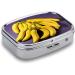 Unique Banana Fruit Print Pill Box | 2 Compartment Metal Pill Organizer | Portable Decorative Medicine Case for Pocket & Purse - Buy Online on GoSupps.com