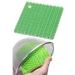 Silicone Sponges Cleaning Sponges Scrubber for Dishes Fruit Vegetable Scrubber Silicone Sponges for Kitchen Gadgets Brush Accessories Green