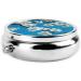 Japanese Cherry Flowers Mini Round Pill Box - 3 Compartment Travel Organizer | Portable Pill Case for Home & Office Use - Buy Online on GoSupps.com
