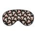 Cute Axolotl Sleep Mask for Women Adjustable Sleeping Eye Shades Cover with Elastic Strap