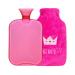 MAIES heat bottles/classic hot water bottle heat bottle with a soft fleece cover natural rubber durable heat bag for hot compresses and heat therapy reusable portable portable