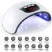 Eurobuy Nail Dryer 54W 18 UV LED Nail Lamp Fast Curing USB Nail Dryer with 3 Timer Setting Automatic Sensor LCD Display Nail Lamp for Gel Polish UV LED Gel Nail Art Manicure White - Buy Online on GoSupps.com