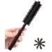 Small Round Hair Brush for Thin or Short Hair  Mini Round Boar Bristle Beard Brush for Men & Women Boar Bristles