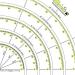 YEQIN Acrylic Quilting Ruler 8X8 - Multifunctional Arcs & Fans Quilt Circle Cutter - Sewing Craft Tool - Cloth Ruler Template - Buy Online on GoSupps.com