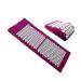 Dunlap massage pillow acupressure pillow acupuncture rates relief stress back pain massage mat/pillow massage mat massage and relaxation massage pillow (size: purple set)