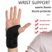 Buy Compression Wrist Support | Adjustable Wrist Brace & Arm Stabilizer | Breathable Compression Glove for Men & Women Ideal for Workouts & Daily Use - Black - Buy Online on GoSupps.com