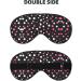 SSIMOO Black Polka Dots Soft Sleep Eye Mask | Breathable Travel Eye Patch for Women | Perfect for Relaxation - Buy Online on GoSupps.com