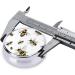 Funny Bees Round Pill Box - 3 Compartment Mini Travel Organizer for Medicine Vitamins & Tablets - Buy Online on GoSupps.com