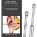 8 Pcs Professional Double-Headed Ear Wax Removal Kit - Stainless Steel Ear Cleaner with Cleaning Brush and Storage Box - Suitable for Kids & Adults - Silver - Buy Online on GoSupps.com