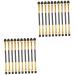 FRCOLOR 40 Pcs Double Ended Eyeshadow Brush Women s Suits Eyebrow Applicators Cosmetics Brush Travel Sponge