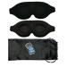 Sleep Mask for Men and Woman 3D Contoured Cup Sleep Eye Mask for Sleep Soft Comfortable Blindfold Relaxing Zero Pressure Eye Cover Ideal for Nap Travel Camping Office Adjustable Strap (Black)