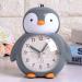 EXQUILEG Children's Penguin Alarm Clock Silent Analogue with Snooze & Light for Kids (Blue) | Perfect Gift for Girls & Boys - Buy Online on GoSupps.com
