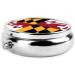 Portable Maryland Flag Metal Pill Box - Round Mini 3-Compartment Design for Travel & Small Pills - Buy Online on GoSupps.com