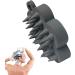 Scalp Massager & Shampoo Brush - Portable Silicone Hair Washer for Growth & Relaxation | Dark Gray - Buy Online on GoSupps.com