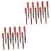 Healvian 20 Pcs Marker Pen Pencils Tool Waterproof Brow Pencil Brow Pen Red Plastic