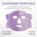NEWGO Cooling Face Mask Reusable Hot Cold Therapy Cold Mask for Face Migraine Puffy Eyes Allergy Headache Stress Relief (Purple) - Buy Online on GoSupps.com