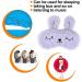 ULIFEMALL Cute Rabbit Sleeping Mask - Soft Fluffy Plush Bunny Blindfold for Kids Girls Boys, Women - Novelty Eye Mask for Night Nap, Travel, Meditation - Grey - Buy Online on GoSupps.com