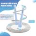 Professional 3m PVC Speed Jump Rope for Adults - Adjustable Non-Slip Grip | Includes Training Poster - Ideal for Men Women & Kids - Blue - Buy Online on GoSupps.com