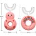 Kids U Shaped Toothbrush Cartoon Shape Silicone 360 Kids U-shaped Toothbrush Age 2-6 Manual Toothbrush for Home Pink/B - Buy Online on GoSupps.com