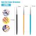 Sularpek 3PCS Nail Art Liner Brushes for UV Gel & Acrylic Painting - Short Strokes, Details & Blending - 7/9/11mm - Buy Online on GoSupps.com