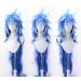 GZIRUE Gradient Blue Long Wavy Wig - Idia Shroud Cosplay Anime Costume with Wig Cap | International Shipping - Buy Online on GoSupps.com