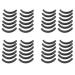 Echwave 48 Pieces Black Rubber Makeup Tool Eyelash Curler Replacement Pads for Women