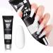 Beautilux acrylic gel for nails white acrylic gel long-lasting nail art gel quick extension nail extension natural look color acrylic gel tube uv gel nail gel for starter 50ml k50-07-white