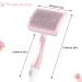 Self-Cleaning Cat Brush for Short-Haired Cats | Pet Grooming Brush with Grip - Ideal for Long & Short Hair (Pink) - Buy Online on GoSupps.com
