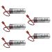 5 Pack ER6VCT ER6V/3.6V PLC Battery for Robot OTC 2000mAh with Small Brown Plug