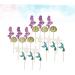 Gadpiparty 24pcs Wedding Decoration Princess Decorations Shell Decor Birthday Cake Picks Cupcake Toppers Mermaid Birthday Party Sea-themed Themed Cake Topper Mermaid Cake Topper Plug-in Food As Shown M - Buy Online on GoSupps.com