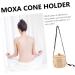 Partykindom 2 STK Moxibustion Box | Universal Wooden & Metal Moxa Burner for Home Cupping Therapy | 12.5x12cm | Best Quality & Fast International Shipping - Buy Online on GoSupps.com
