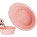Cosmetic Brushes Scrubber Bowl | Silicone Makeup Brush Cleaner Bowl | Foldable Makeup Brush Cleaning Pad | Makeup Brush Cleaning Mat for Women's Brushes Sponge and Puff (Pink Purple) - Buy Online on GoSupps.com