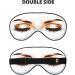 Soft Sleep Mask for Men & Women - Double-Sided Golden Eye Covers with Adjustable Strap | Blackout Blindfold for Travel & Home Use - Buy Online on GoSupps.com