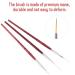 3 Pcs Nail Art Liner Brushes Set - UV Gel & Acrylic Painting Tools for DIY Manicure - Perfect Striping Brush Pen for Nail Art - Buy Online on GoSupps.com