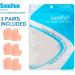 Heel Protectors 3 Pairs | Heel Sleeves Pads Cushion for Plantar Fasciitis & Tendinitis Relief | Beige - Buy Online on GoSupps.com