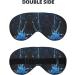 SSIMOO Tranquil Water Print Double-Sided Eye Mask | Soft Light Blocking Eye Cover for Better Sleep Quality - Black - Buy Online on GoSupps.com
