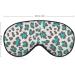 Cheetah Print Blue Sleep Mask for Women | Adjustable Eye Shades Cover with Elastic Strap - Best Sleep Accessory - Buy Online on GoSupps.com